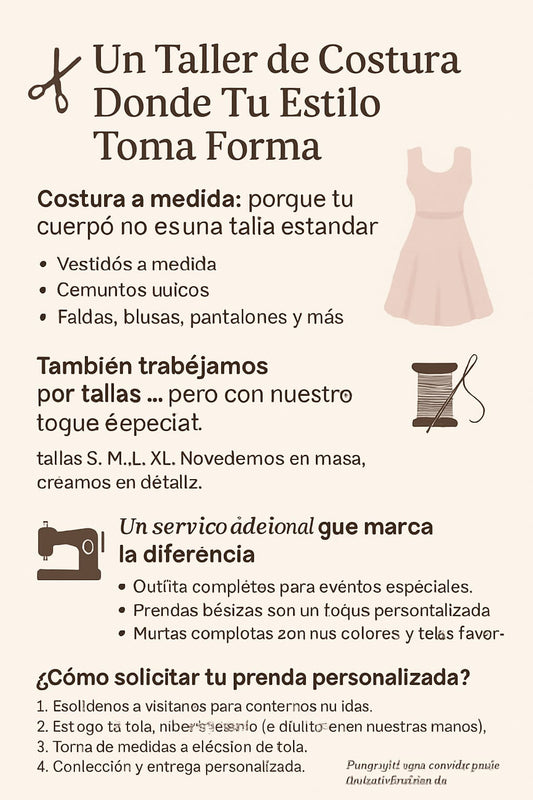TALLER DE COSTURA A MEDIDAS
